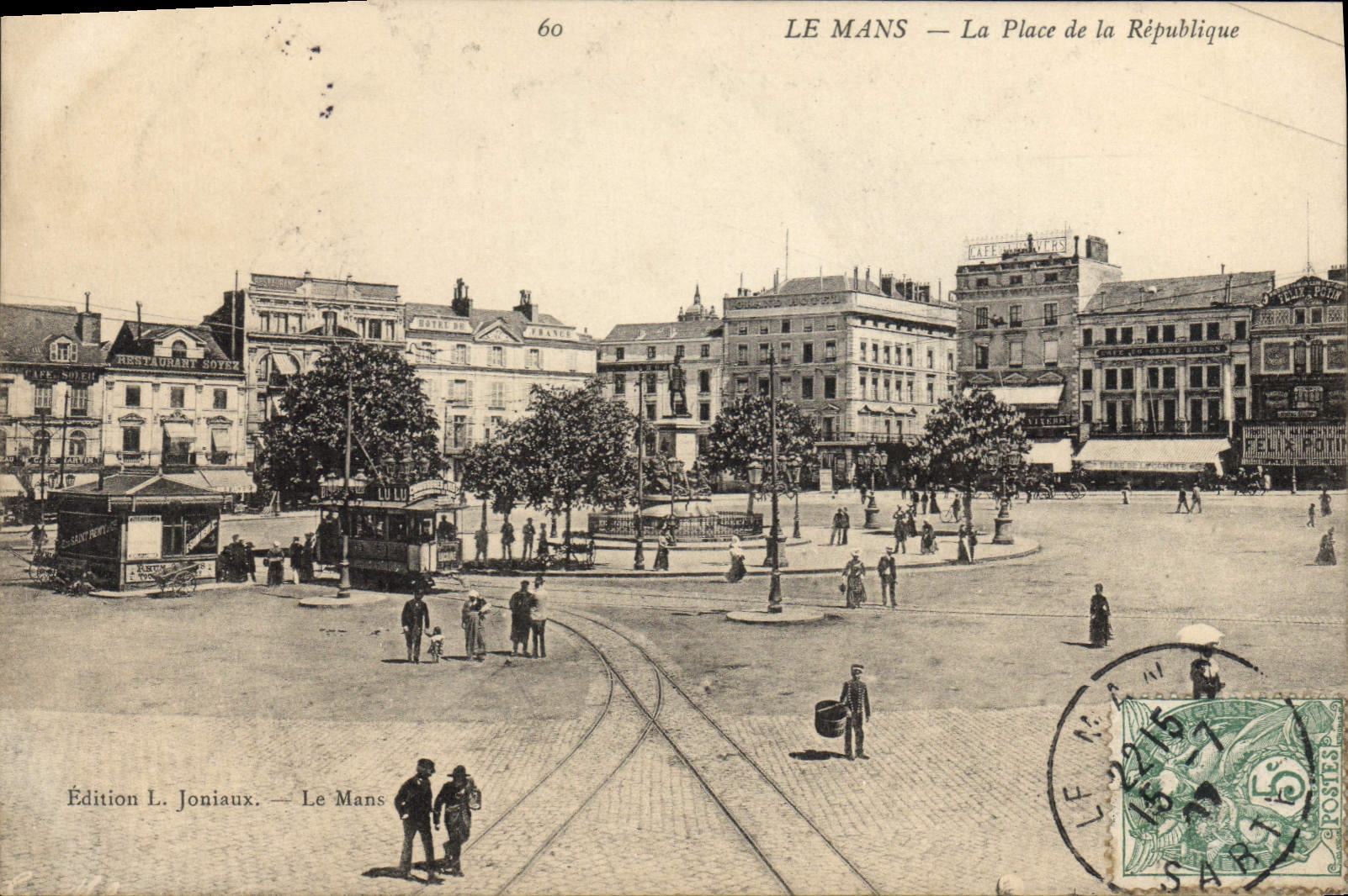 CPA Le Mans La Place De La Republique