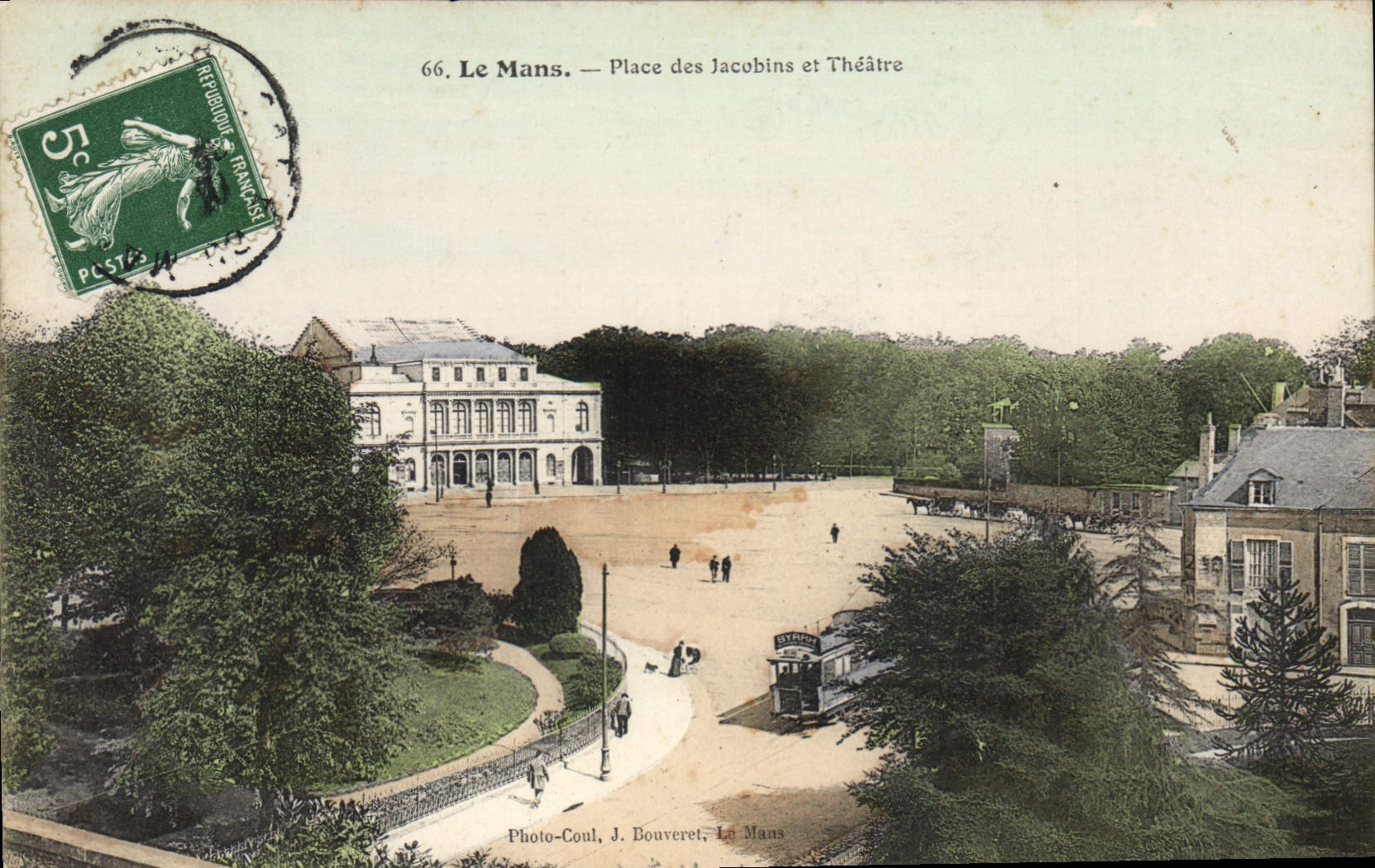 CPA Le Mans Place Des Jacobins Et théâtre
