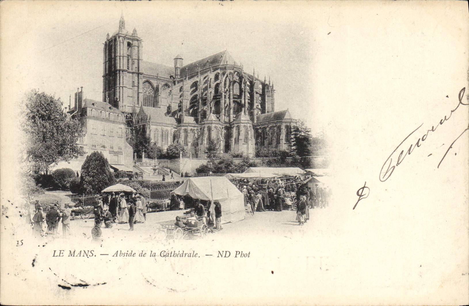 CPA Le Mans Abside De La Cathedrale