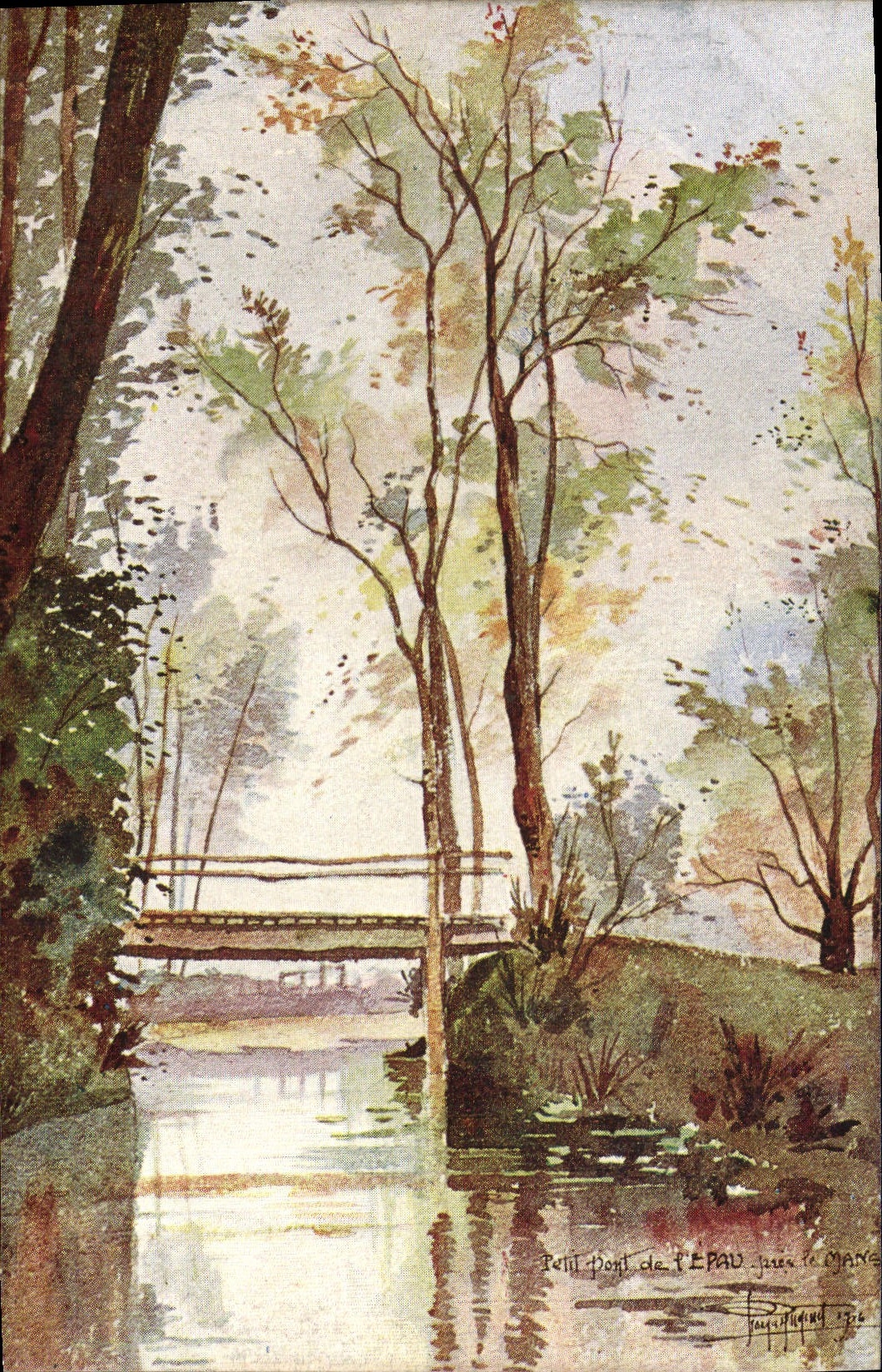 CPA Le Mans petit pont de l'EPAU près Le Mans
