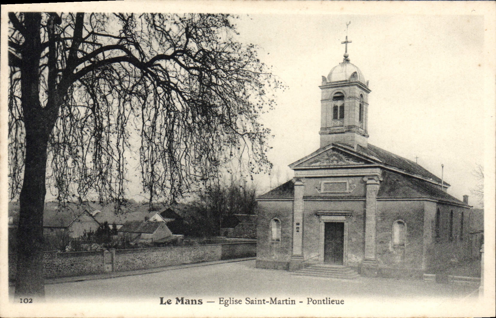CPA Le Mans Eglise Saint Martin Pontlieue
