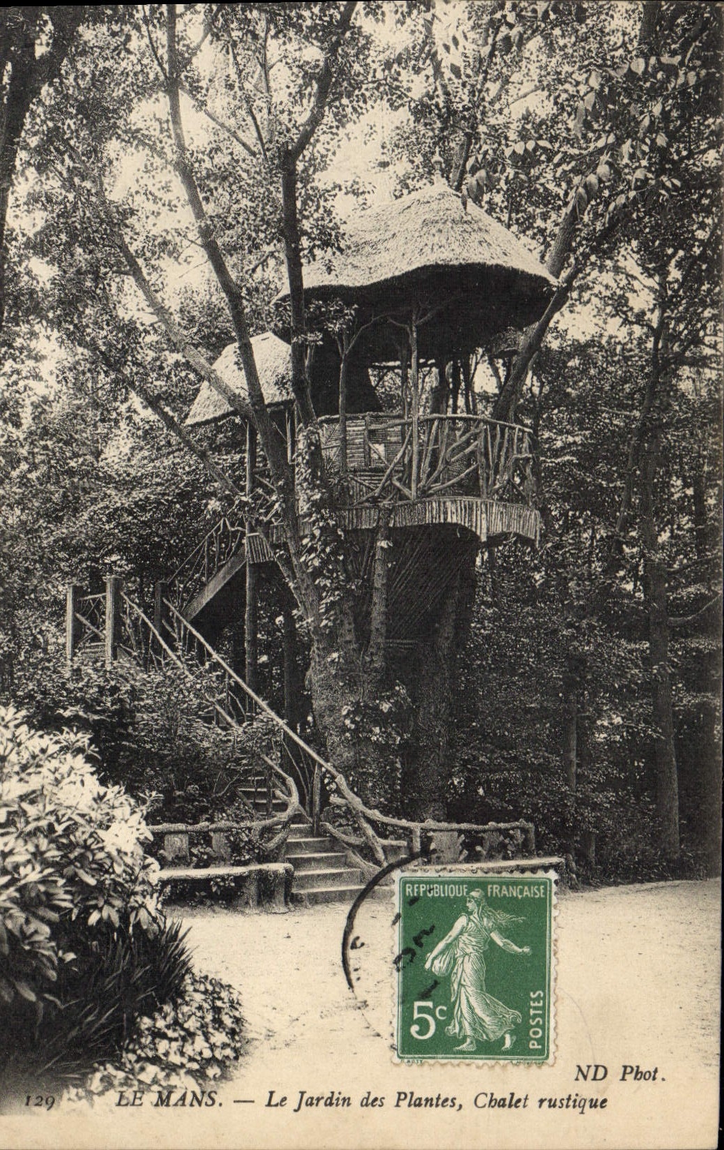 CPA Le Mans Le Jardin Des Plantes chalet