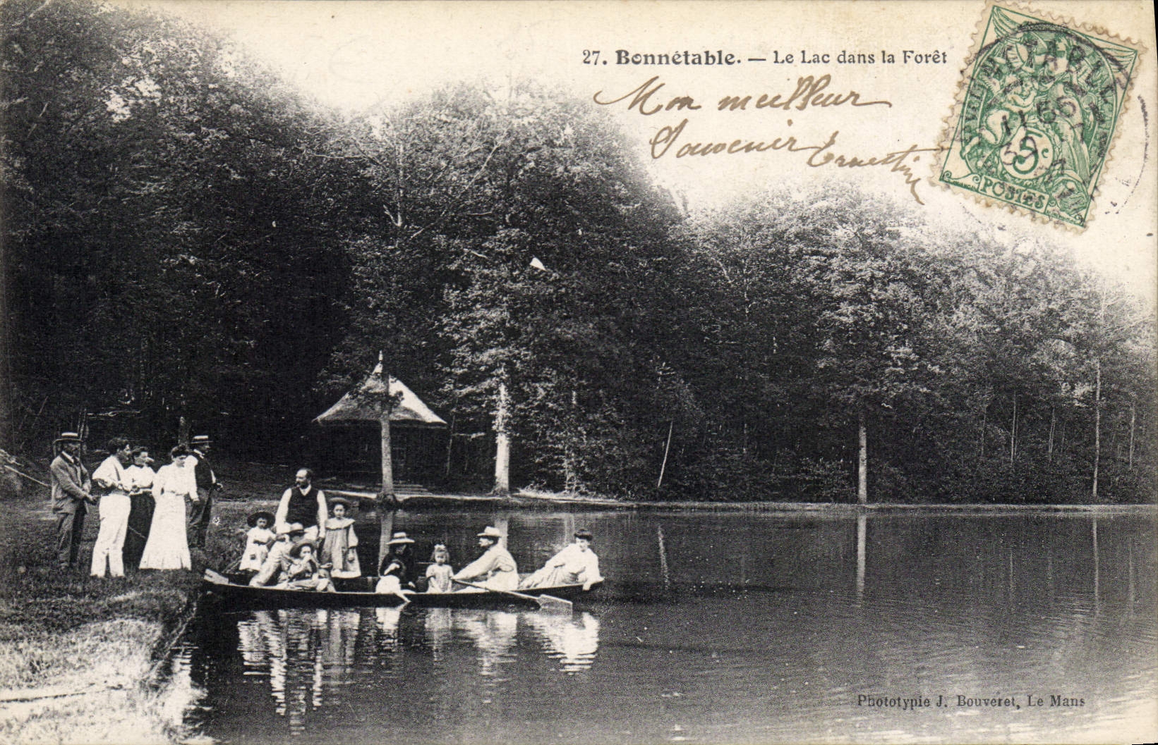 CPA Bonnetable Le Lac Dans La Foret