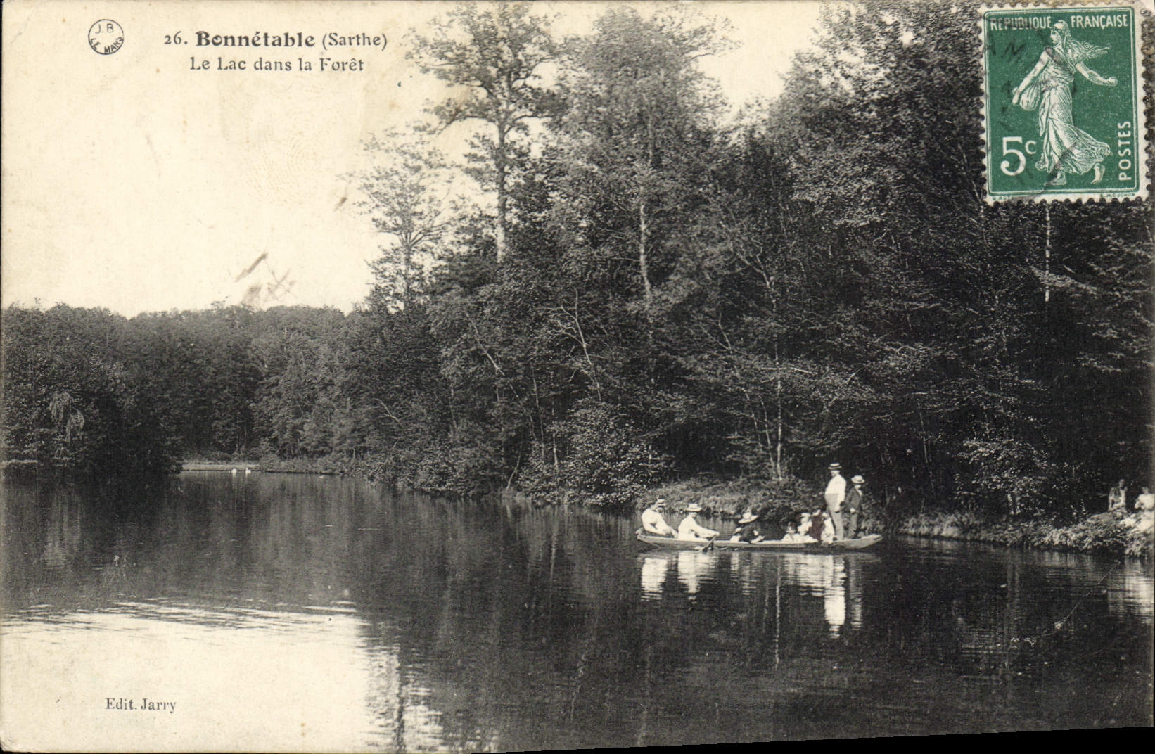 CPA Bonnetable Le Lac Dans La Foret