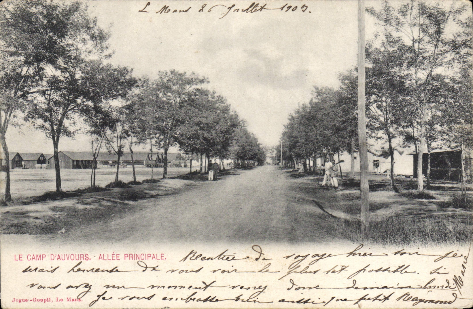 CPA Le Camp D'Auvours Allee Principale