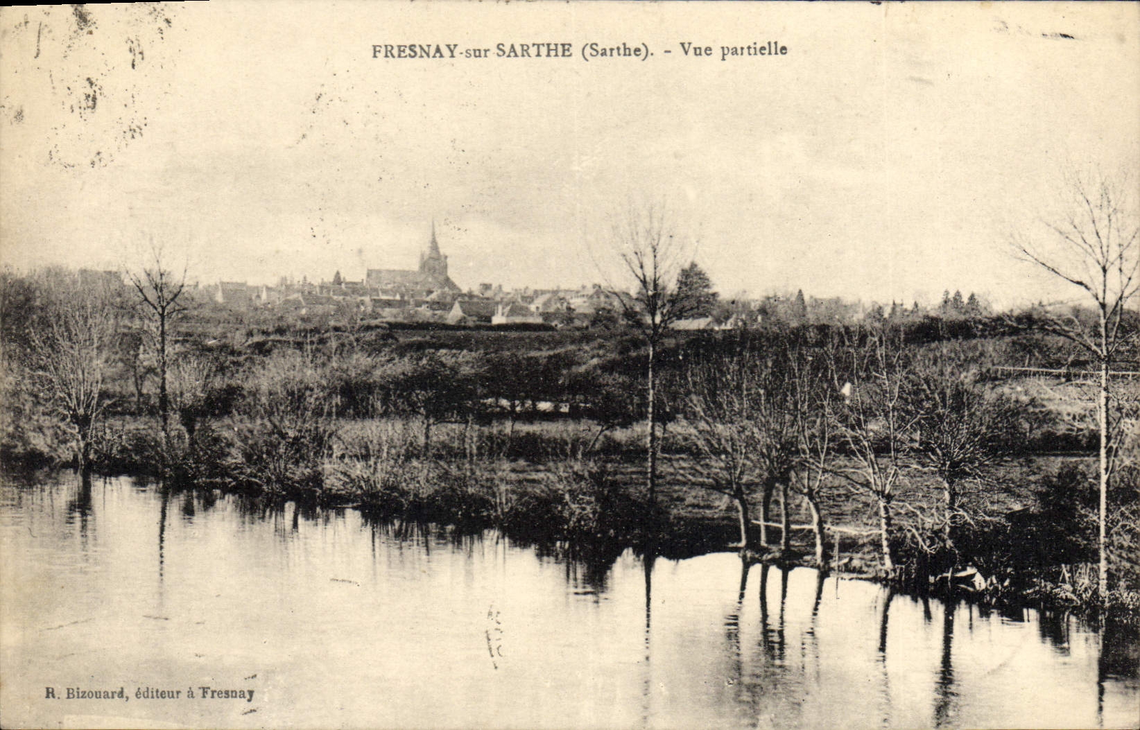 CPA Fresnay Sur Sarthe Vue Partielle