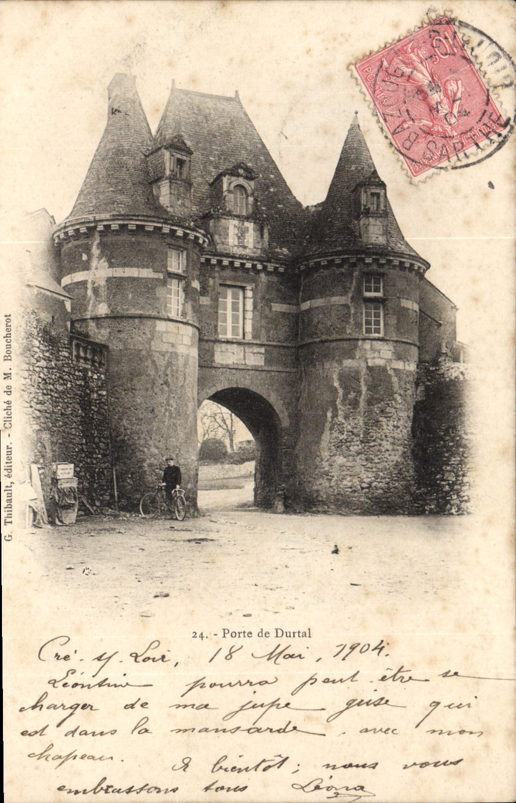 CPA Porte De Durtal