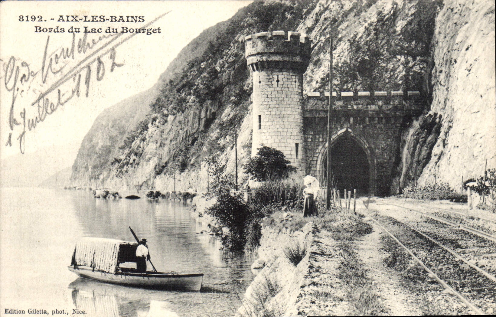 CPA Aix Les Bains Bords Du Lac Du Bourget