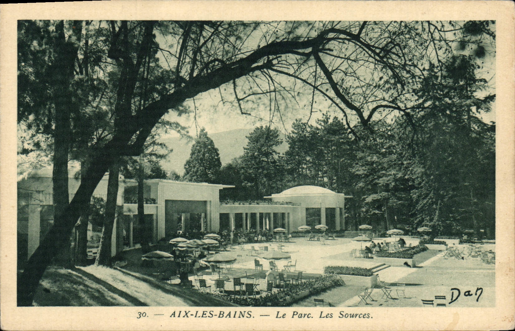 CPA Aix Les Bains Le Parc Les Sources
