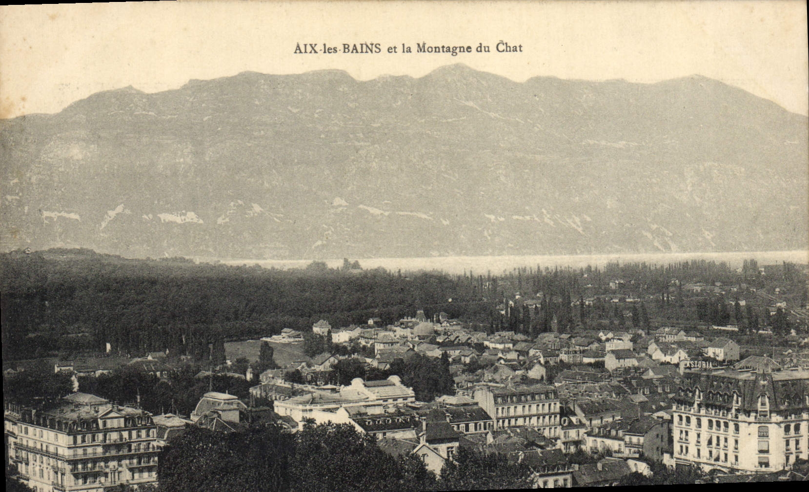 CPA Aix Les Bains Et La Montagne Du Chat