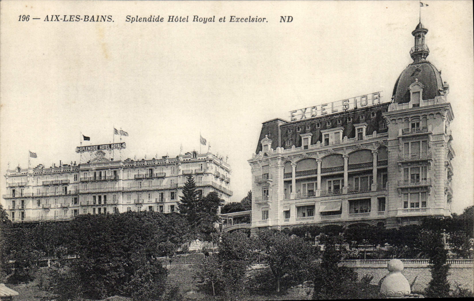 CPA Aix Les Bains Splendide Hotel Royal Et Excelsior