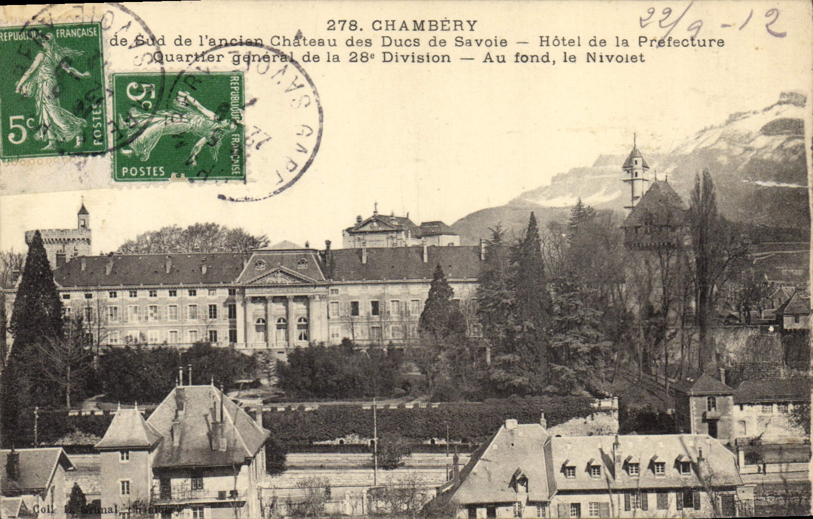 CPA Chambery Sud De I'Ancien Chateau Des Ducs hôtel de la préfecture