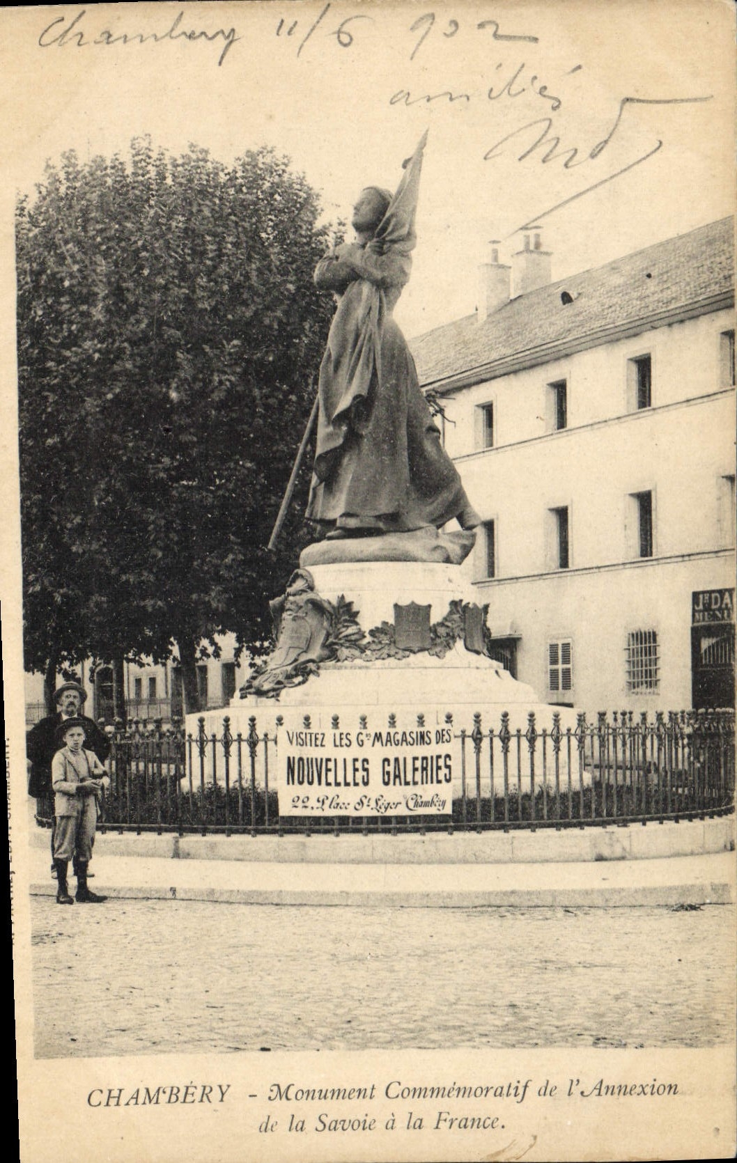 CPA Chambery Monument Commemoratif De l'annexion