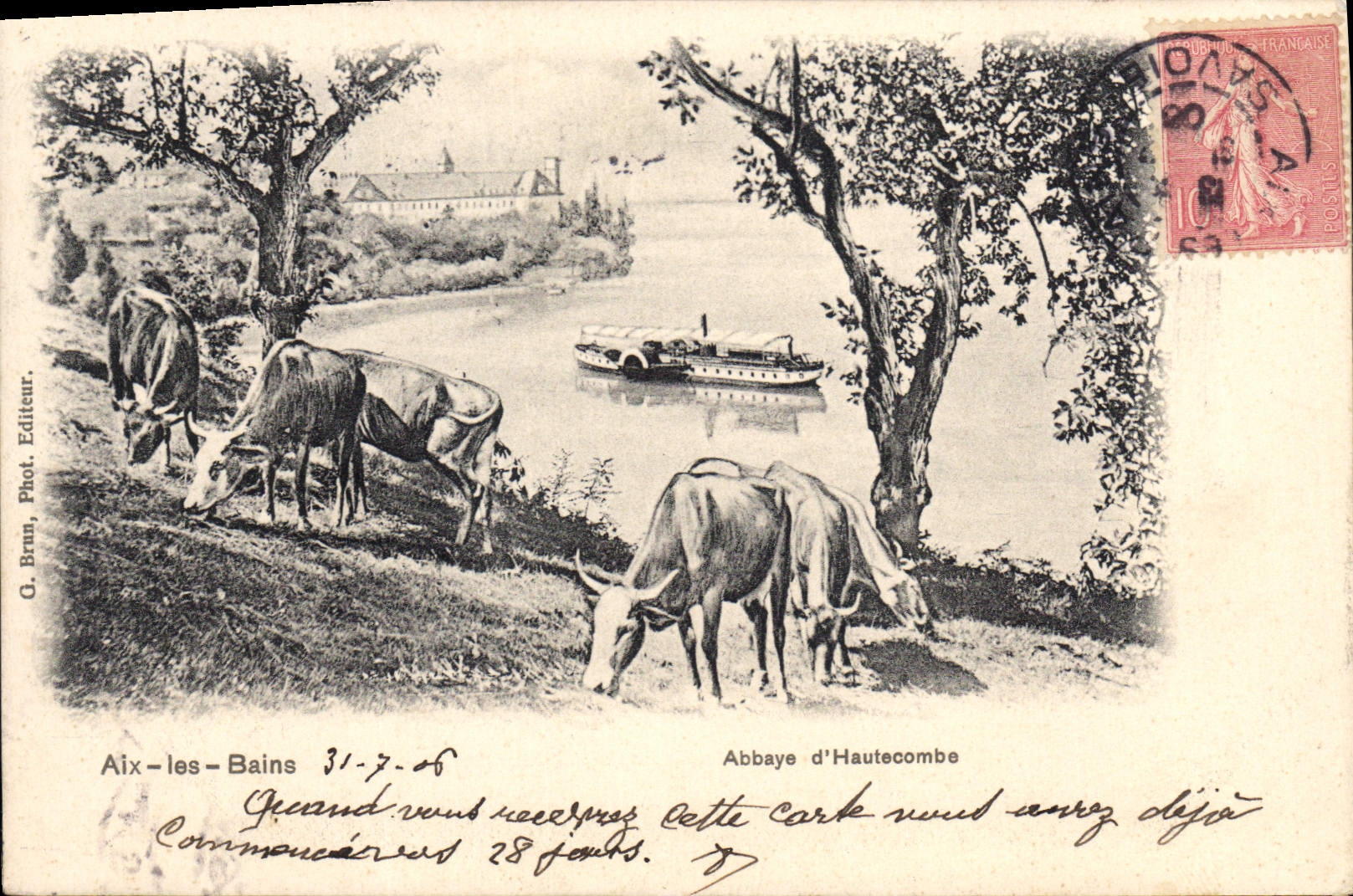 CPA Aix Les Bains Abbaye D'Hautecombe