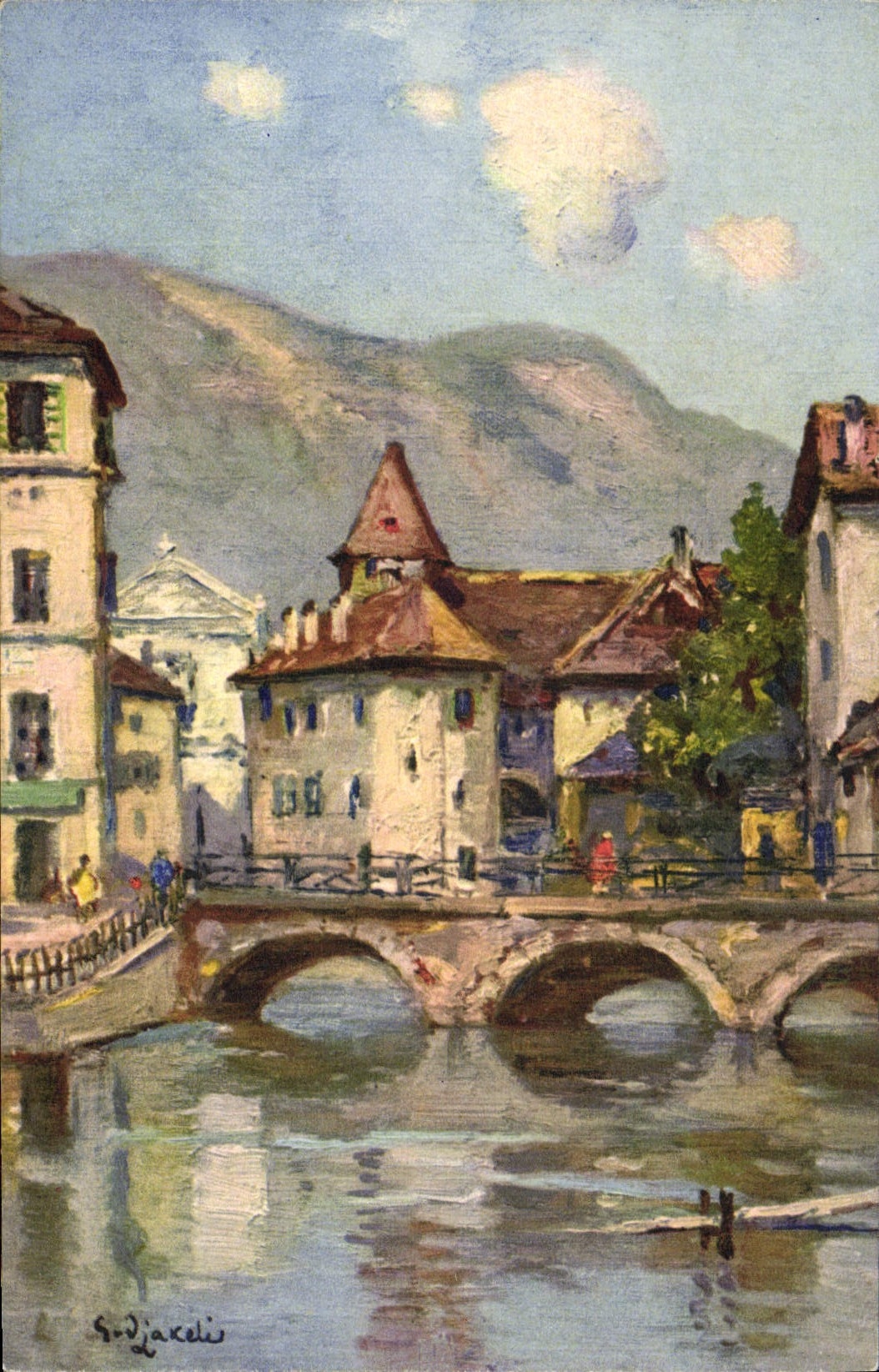 CPA Annecy Le Pont Morens