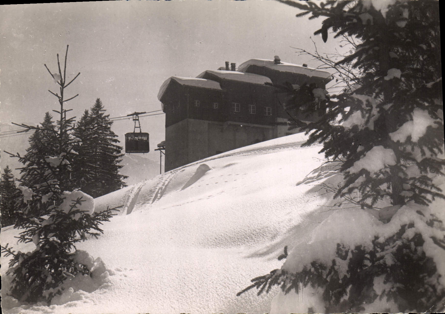 CPSM St Gervais Les Bains téléphérique du mont d'arbois au bettex