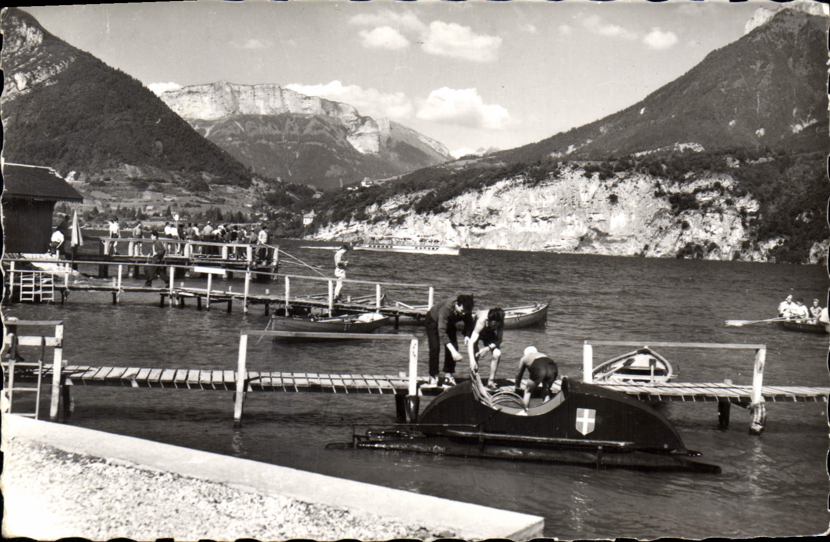 CPA Lac D'Annecy St Jorioz Le Port