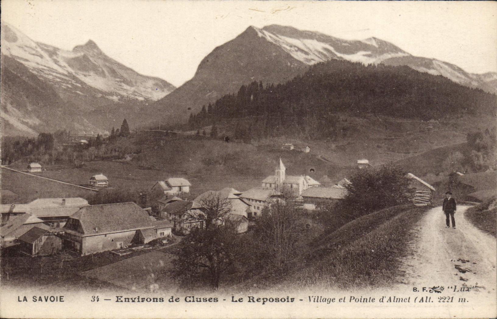 CPA Le Reposoir Village Et Pointe D'Almet