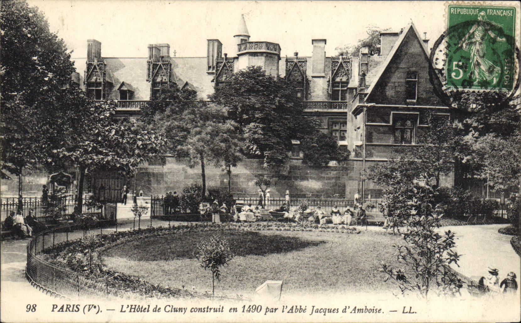 CPA Paris L'Hotel De Cluny Construit en 1490