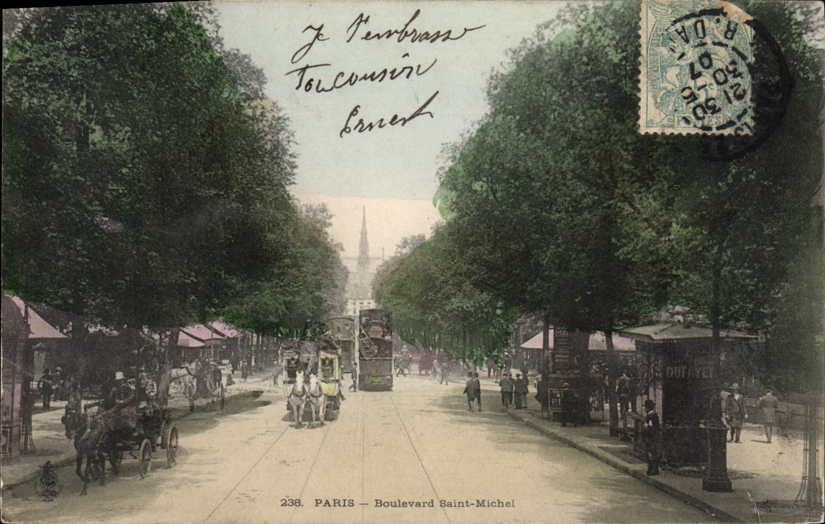 CPA Paris Boulevard Saint Michel