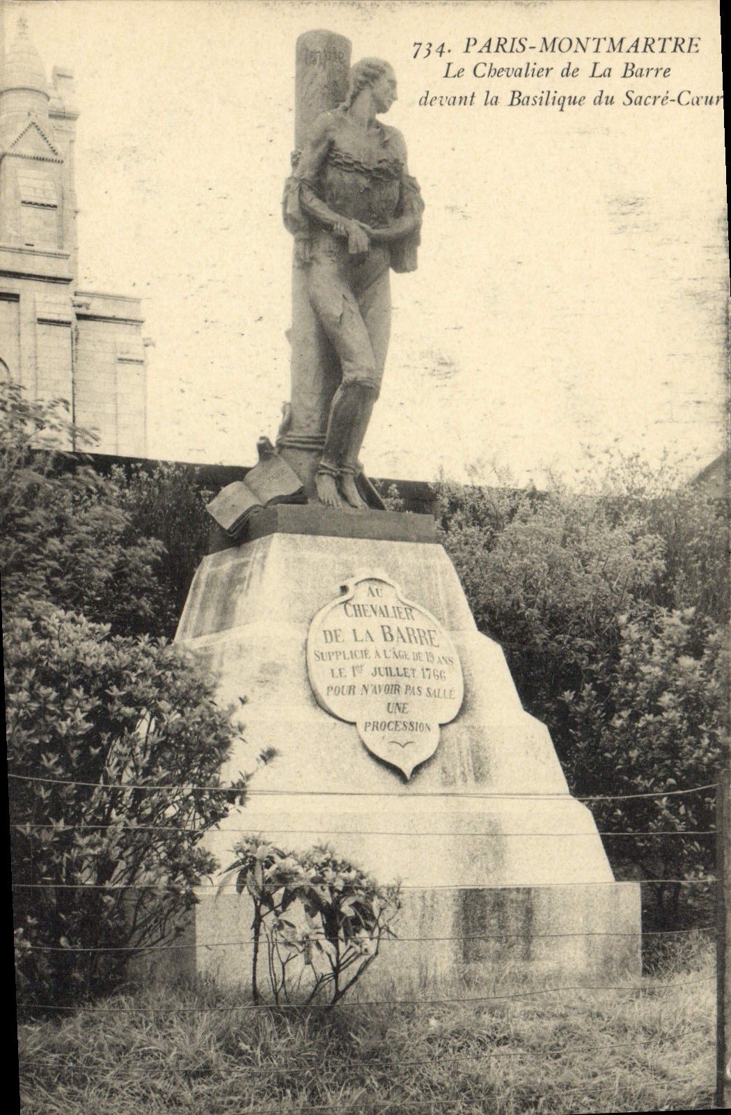 CPA Paris Montmartre Le Chevalier De La Barre
