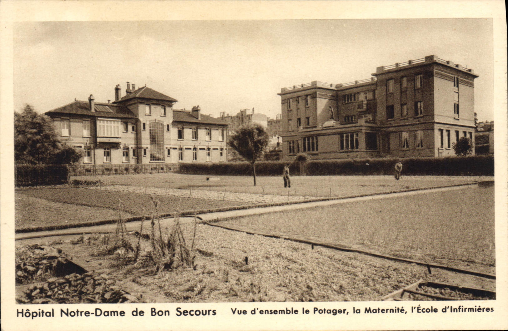 CPA Hopital Notre Dame De Bon Secours potager maternité école d'infirmières