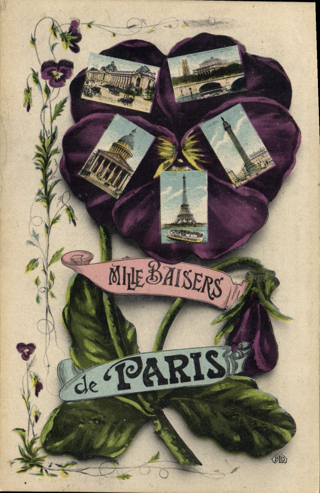 CPA Paris Mille Baisers