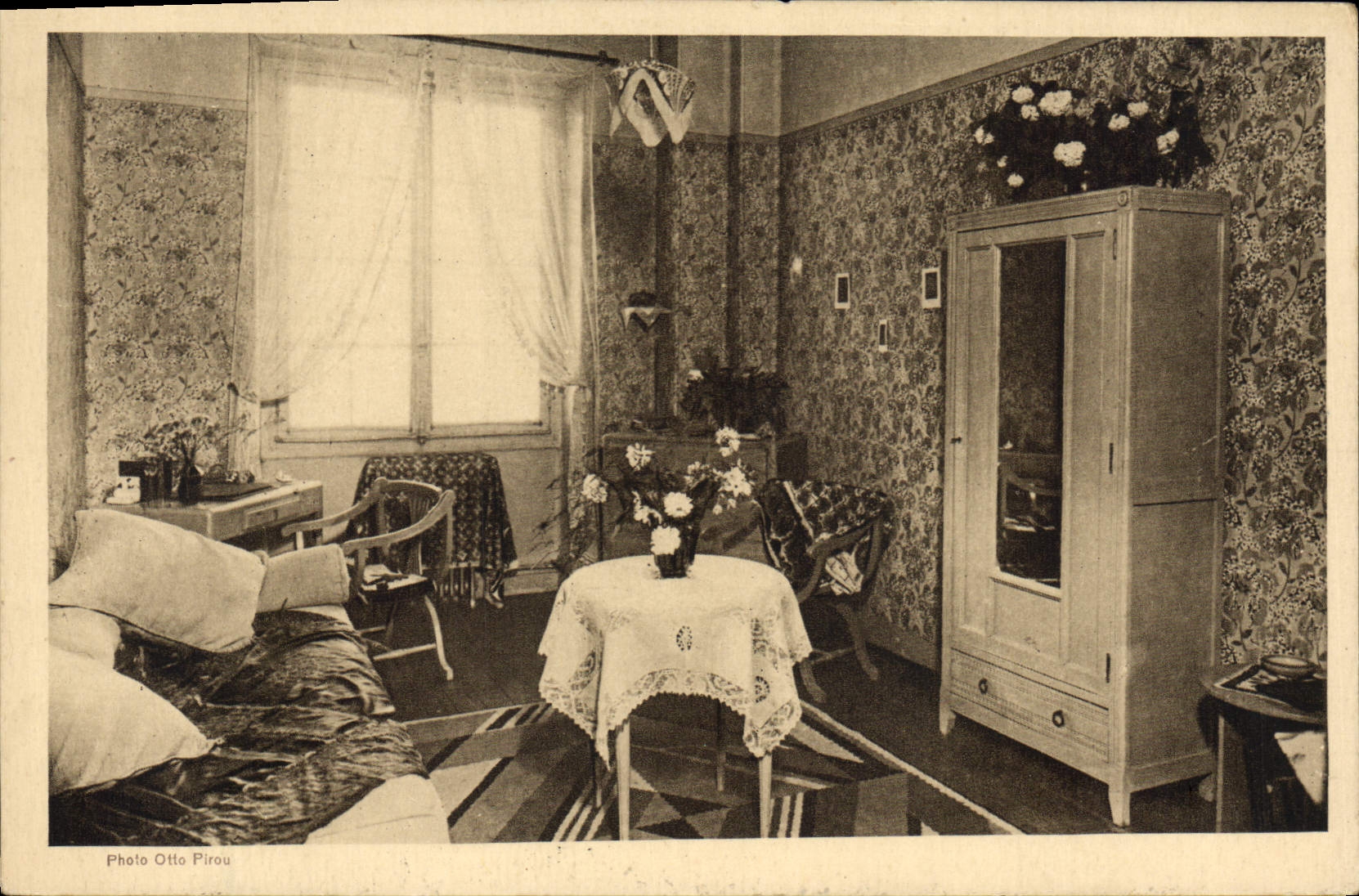 CPA Paris Avenue Reille Foyer Sainte Jeanne D'Arc Chambre De La Pension De Famille
