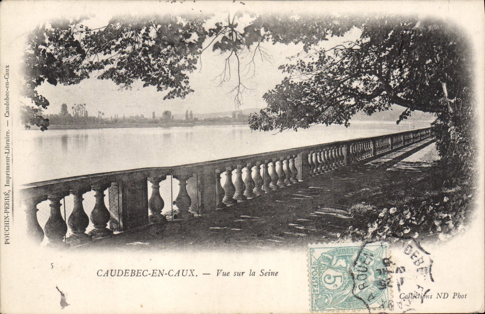 CPA Caudebec En Caux Vue Sur La Seine