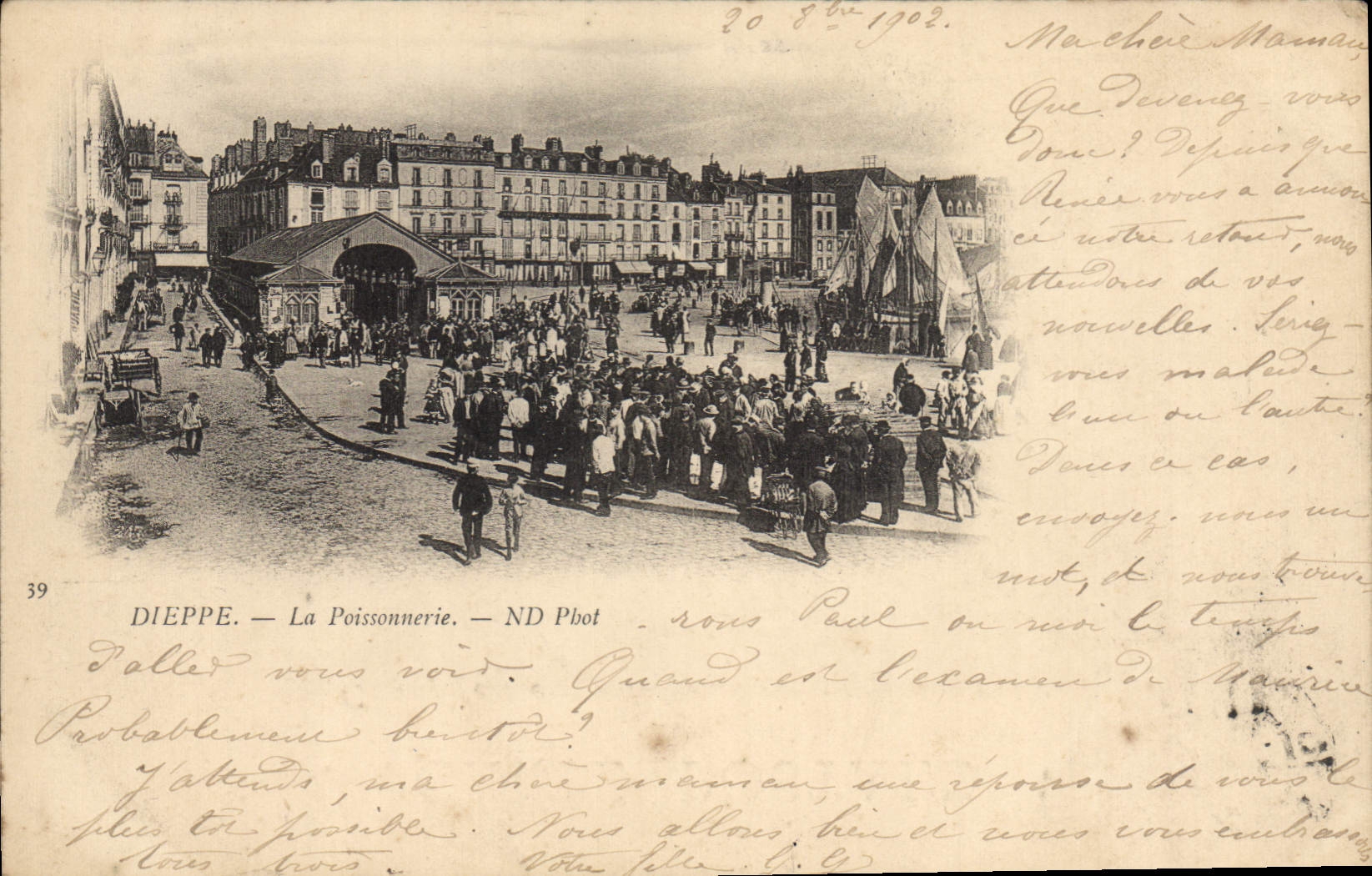 CPA Dieppe La Poissonnerie