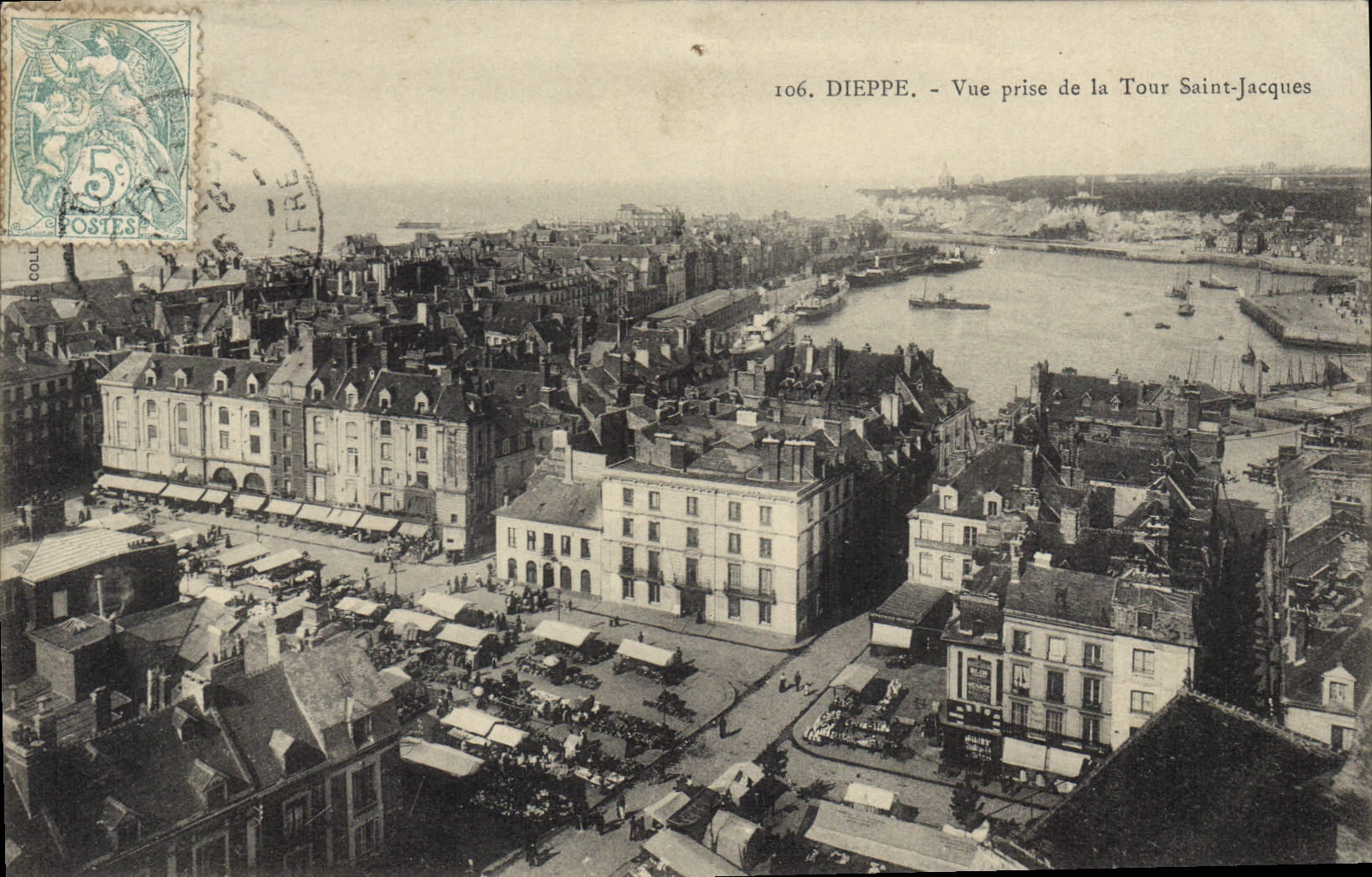 CPA Dieppe Vue Prise De La Tour Saint Jacques
