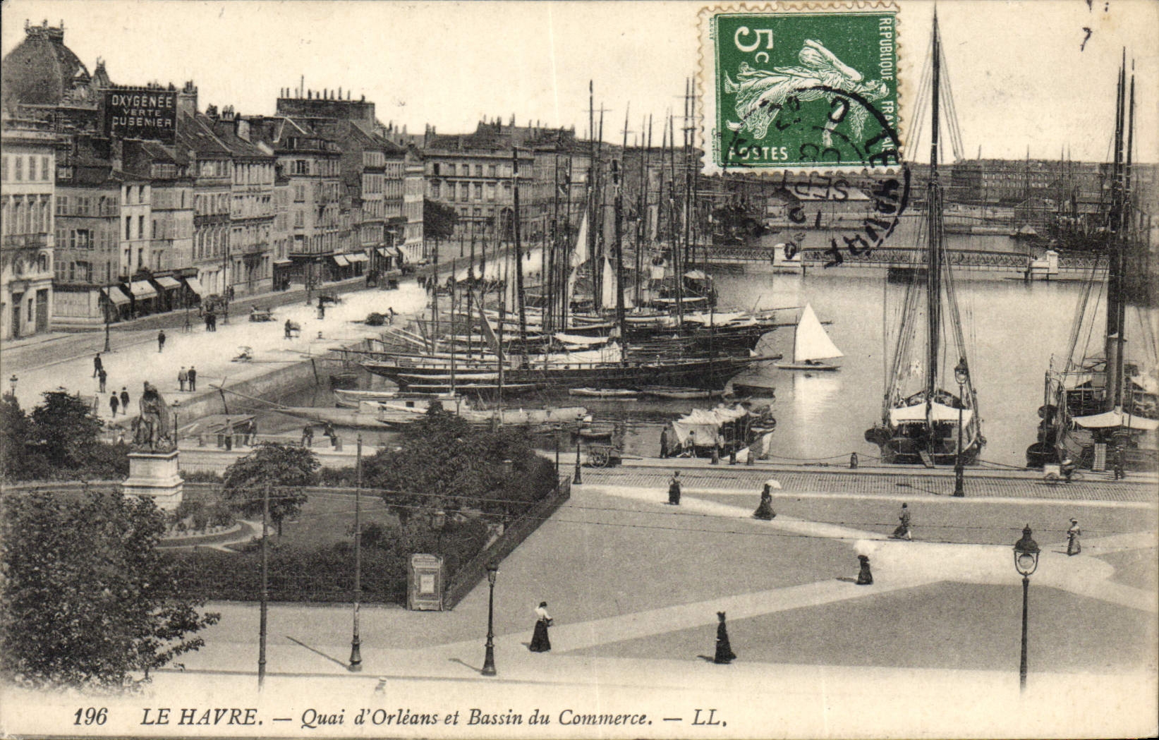 CPA Le Havre Quai D'Orleans Et Bassin Du Commerce