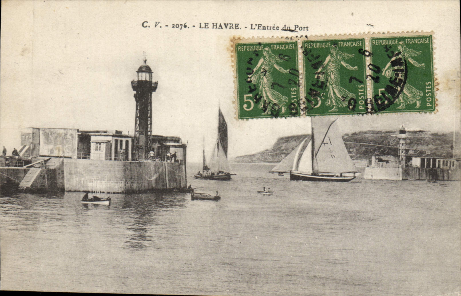CPA Le Havre L'Entree Du Port