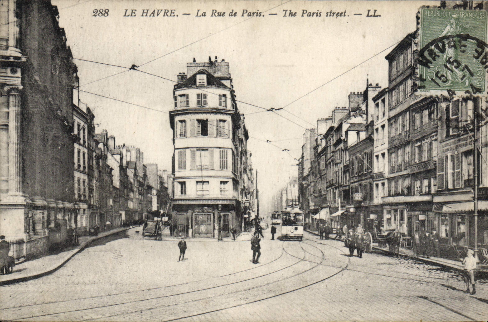 CPA Le Havre La Rue De Paris