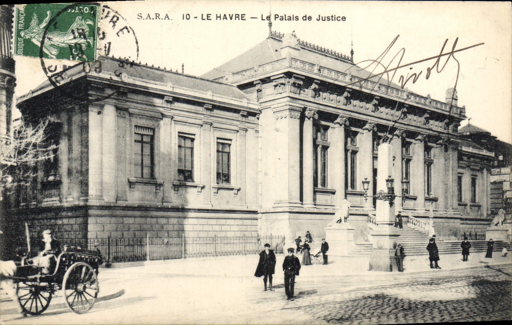 CPA Le Havre Le Palais De Justice