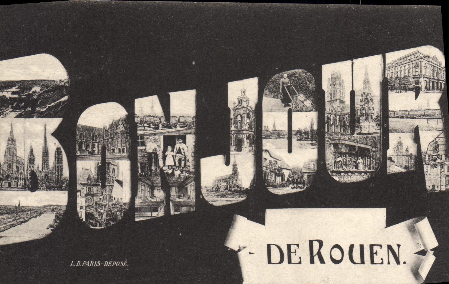 CPA bonjour De Rouen