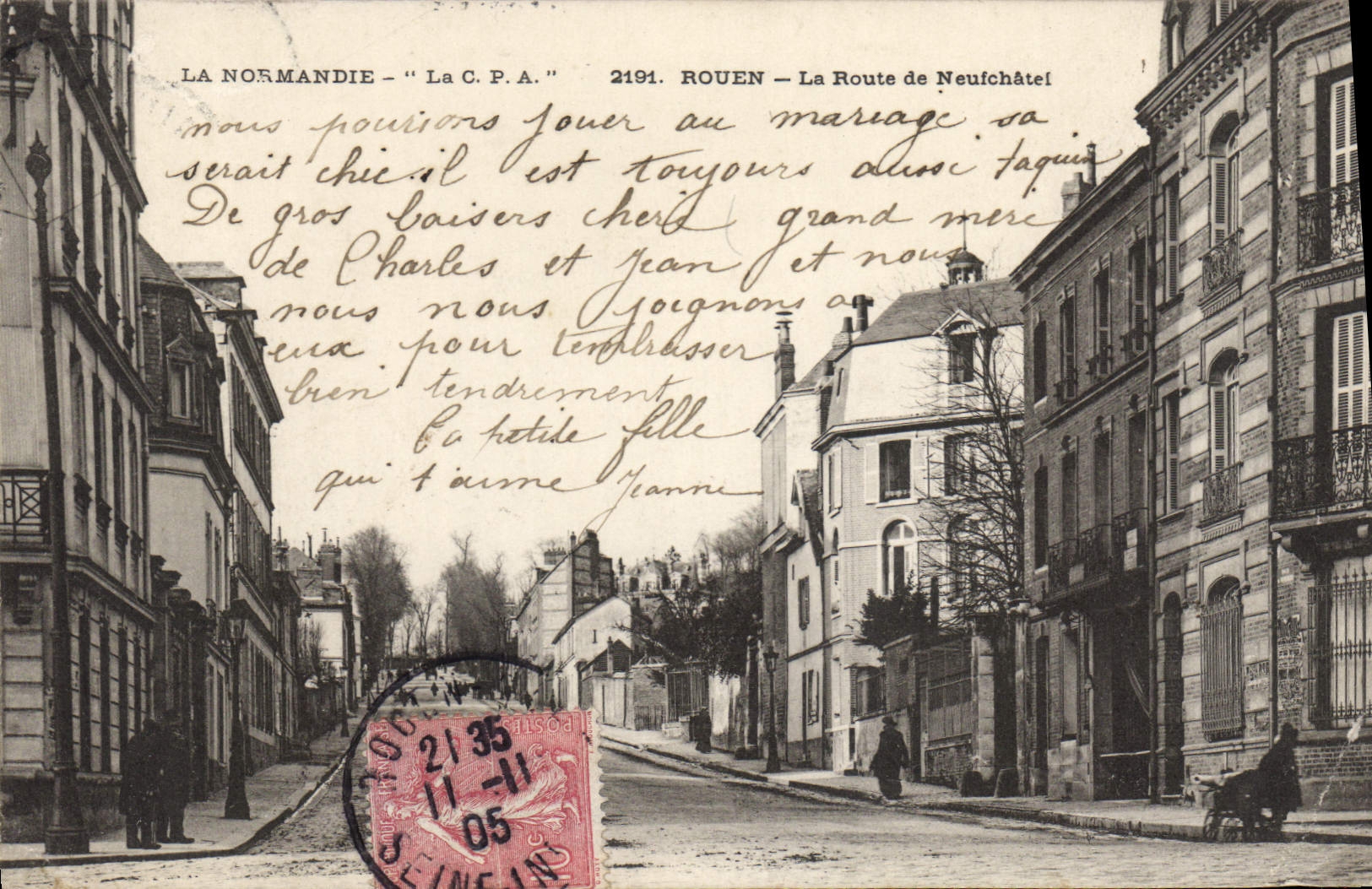 CPA Rouen La Route De Neufchatel
