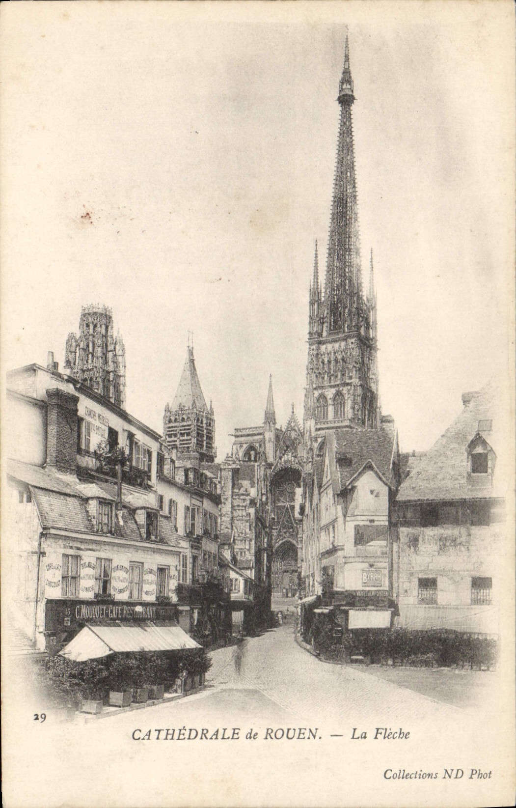 CPA Rouen La Fleche Cathedrale