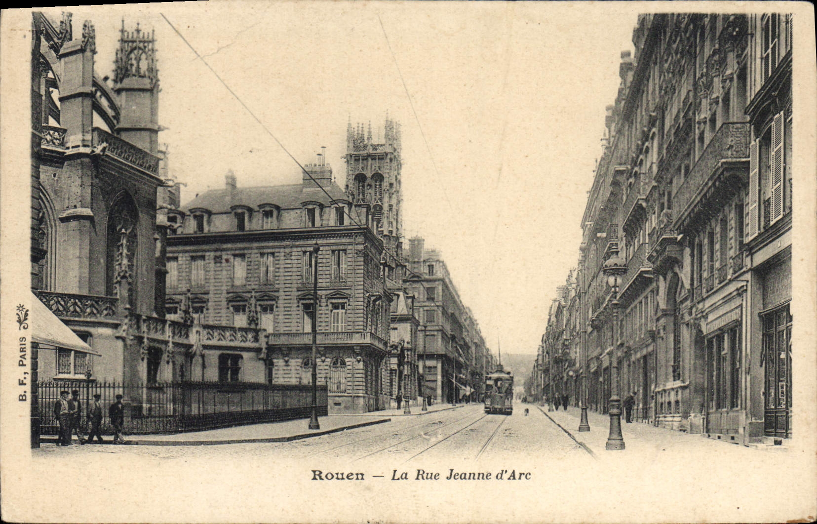 CPA Rouen La Rue Jeanne D'Arc