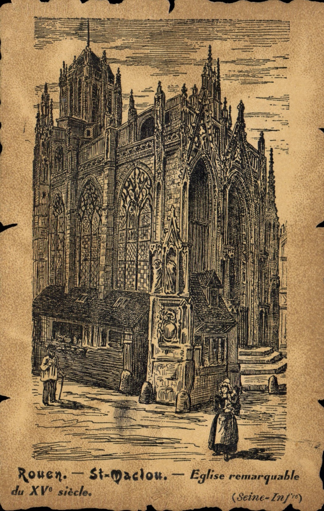 CPA Rouen St Maclou Eglise Remarquable