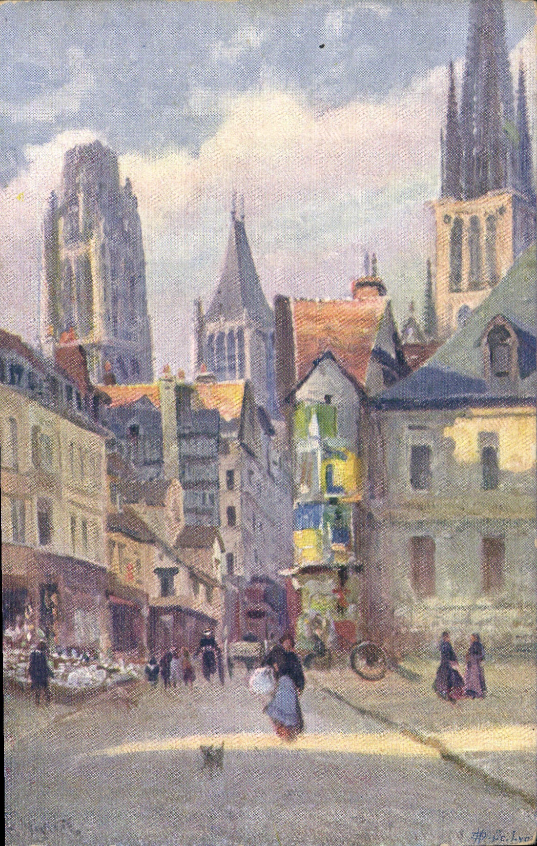 CPA Rouen La Haute Vieille Tour