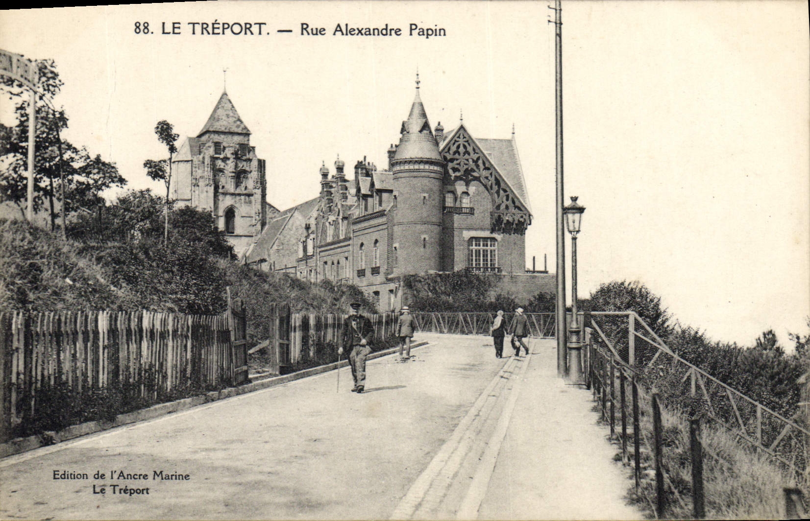 CPA Le Treport Rue Alexandre Papin