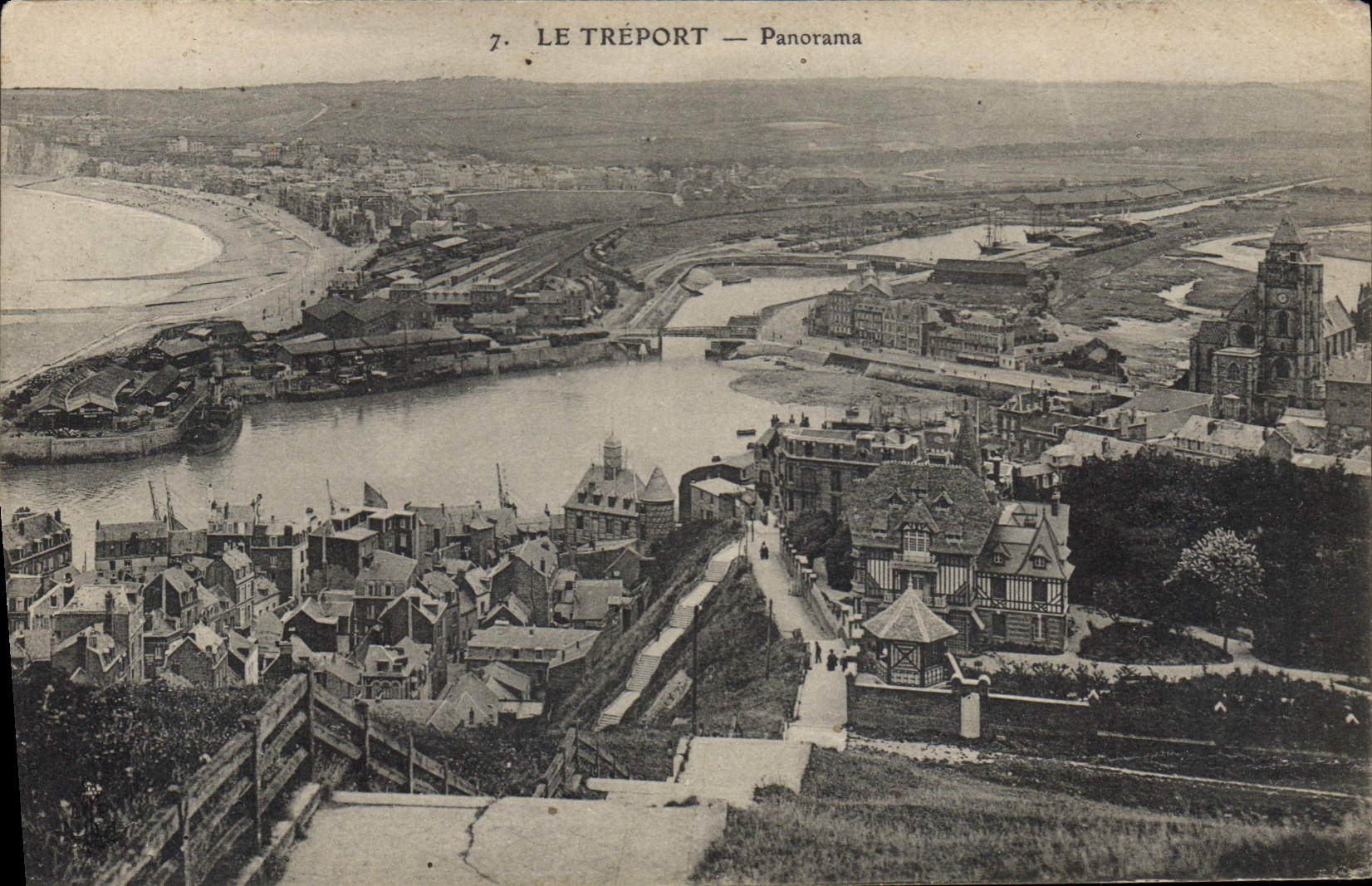 CPA Le Treport Panorama