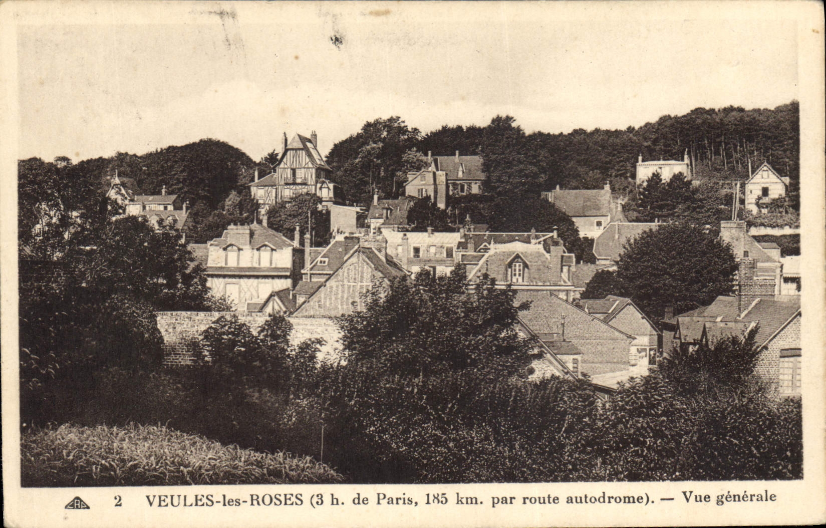 CPA Veules Les Roses Vue Generale