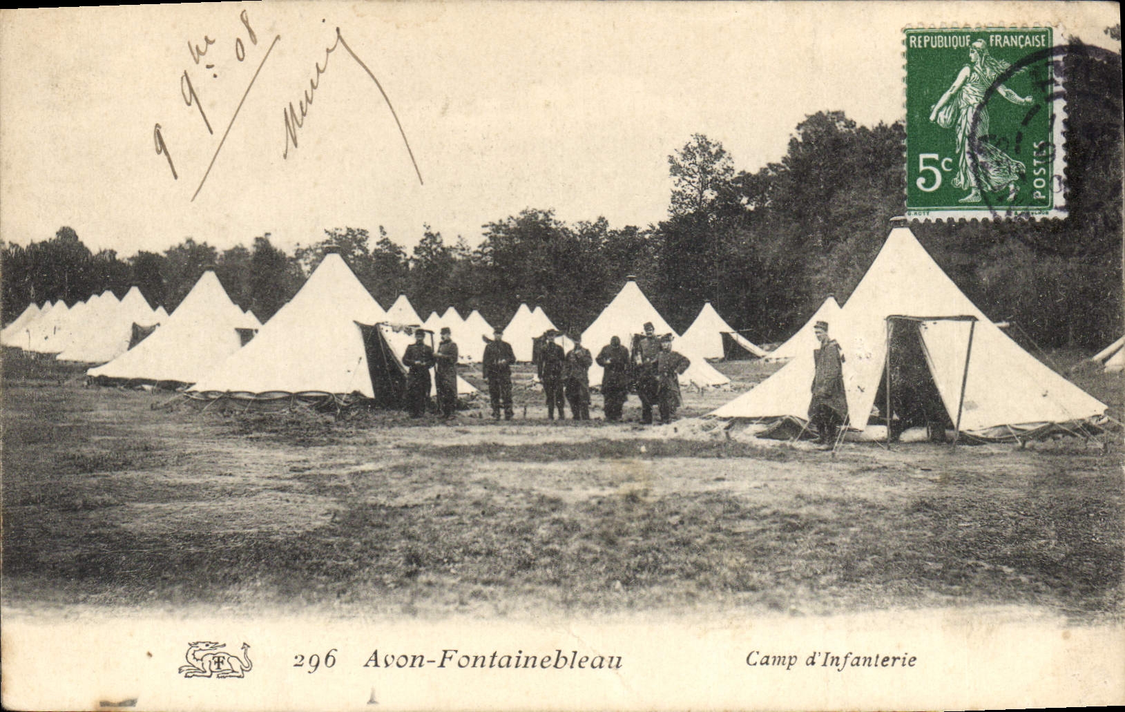 CPA Avon Fontainebleau Camp D'Infanterie