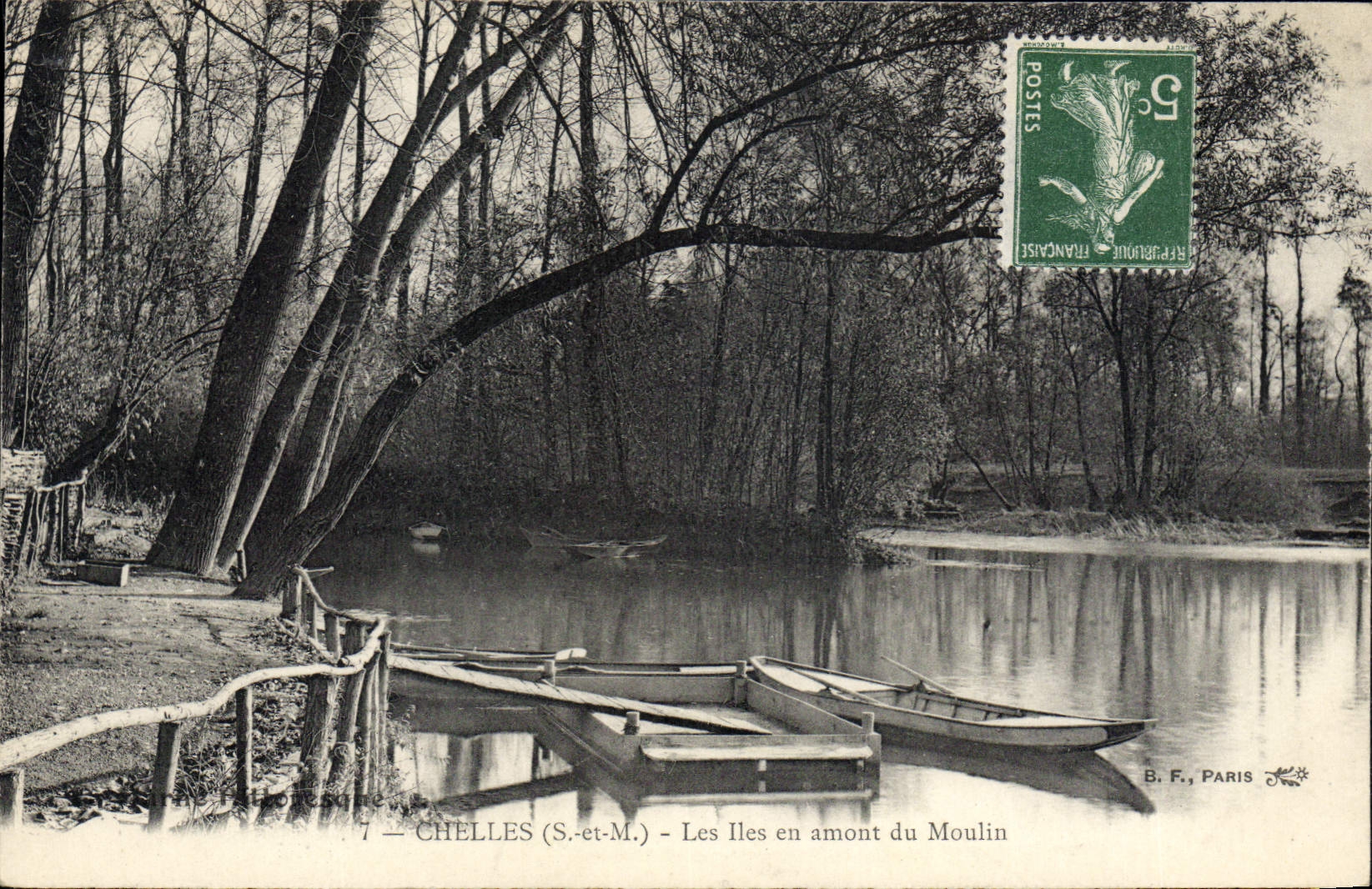 CPA Chelles Les Iles En Amont Du Moulin
