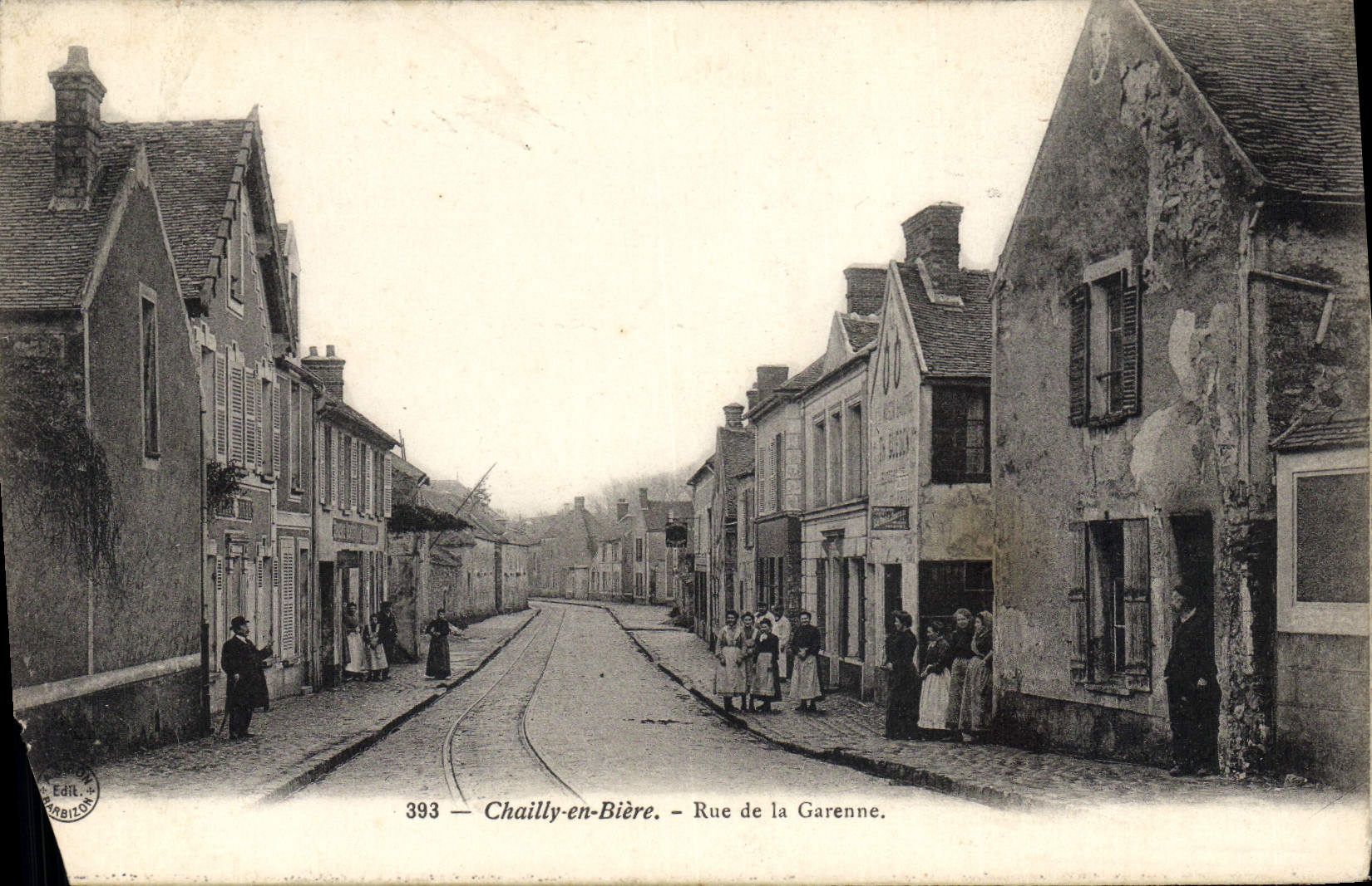 CPA Chailly En Biere Rue De La Garenne