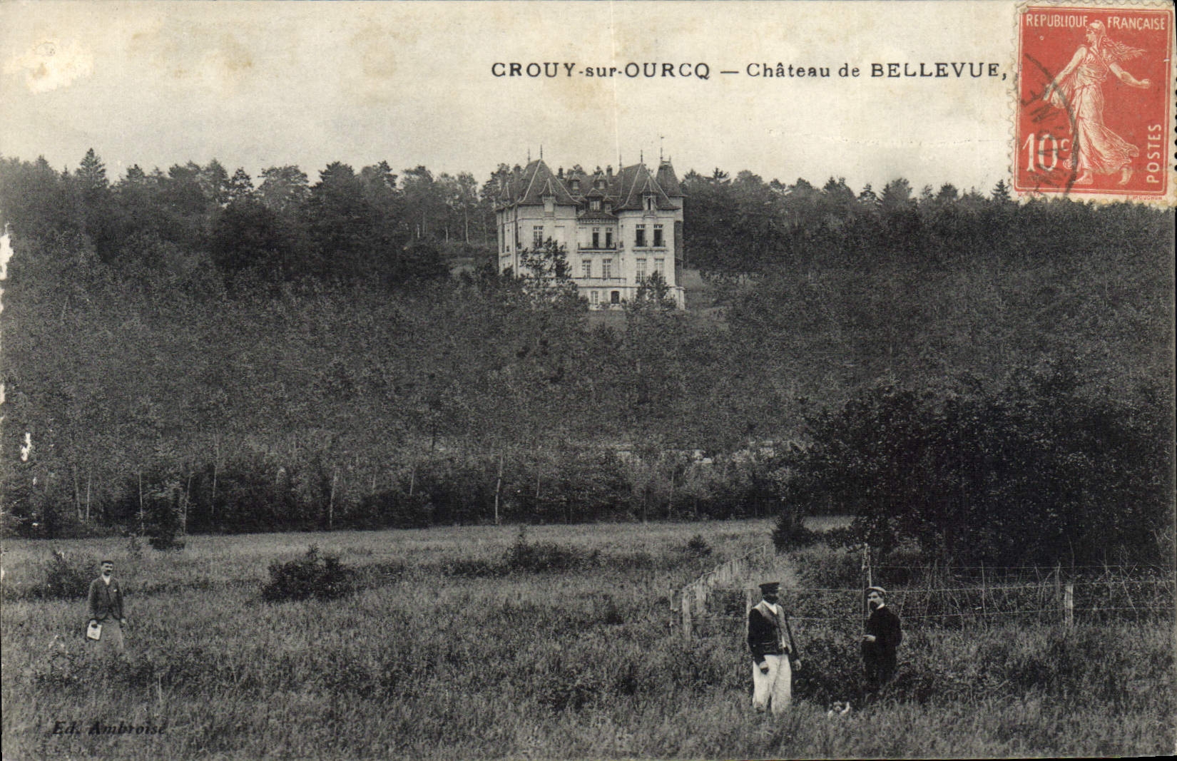 CPA Crouy Sur Ourcq Chateau De Bellevue