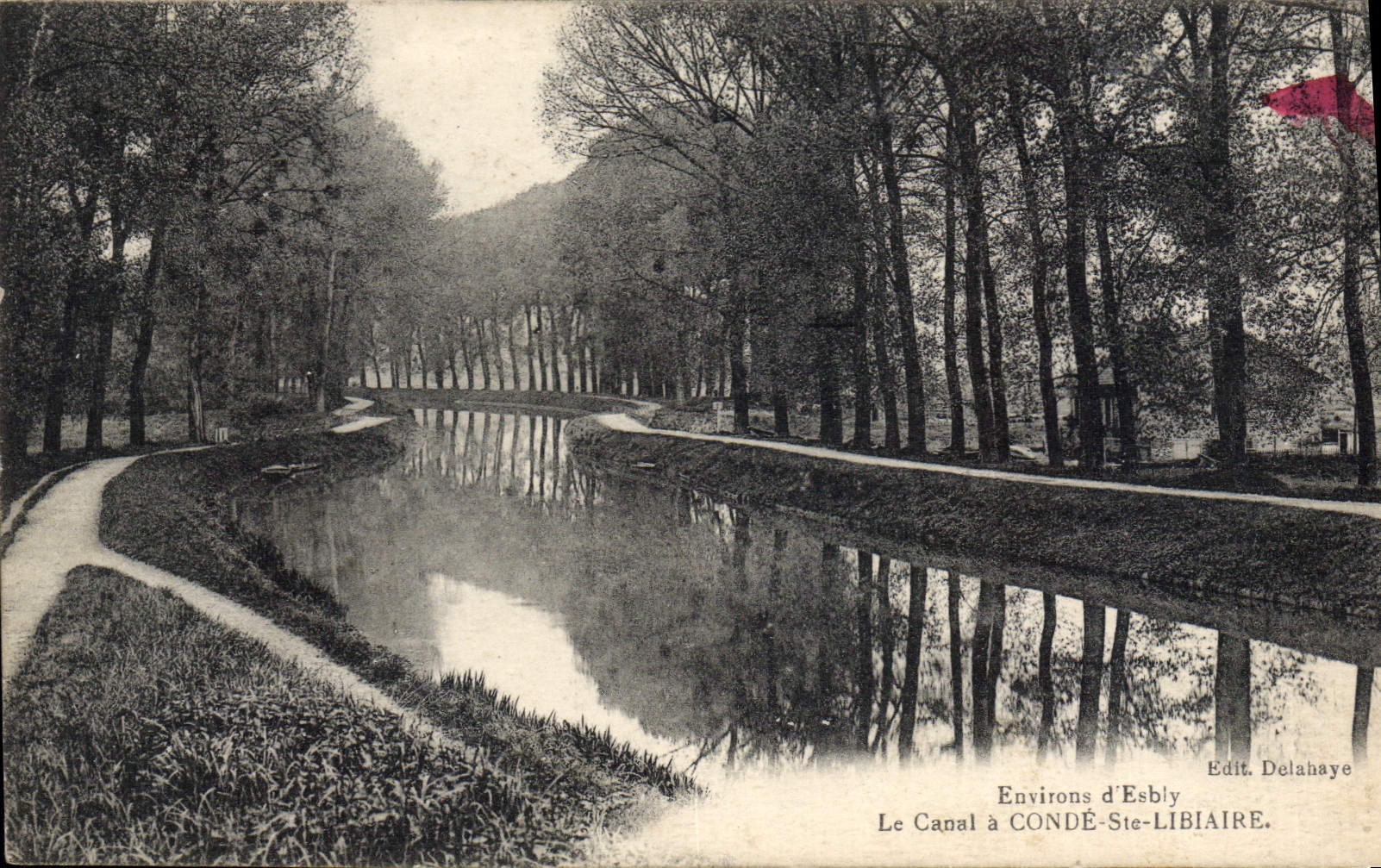 CPA Conde Ste Libiaire Le Canal environs d'Esbly