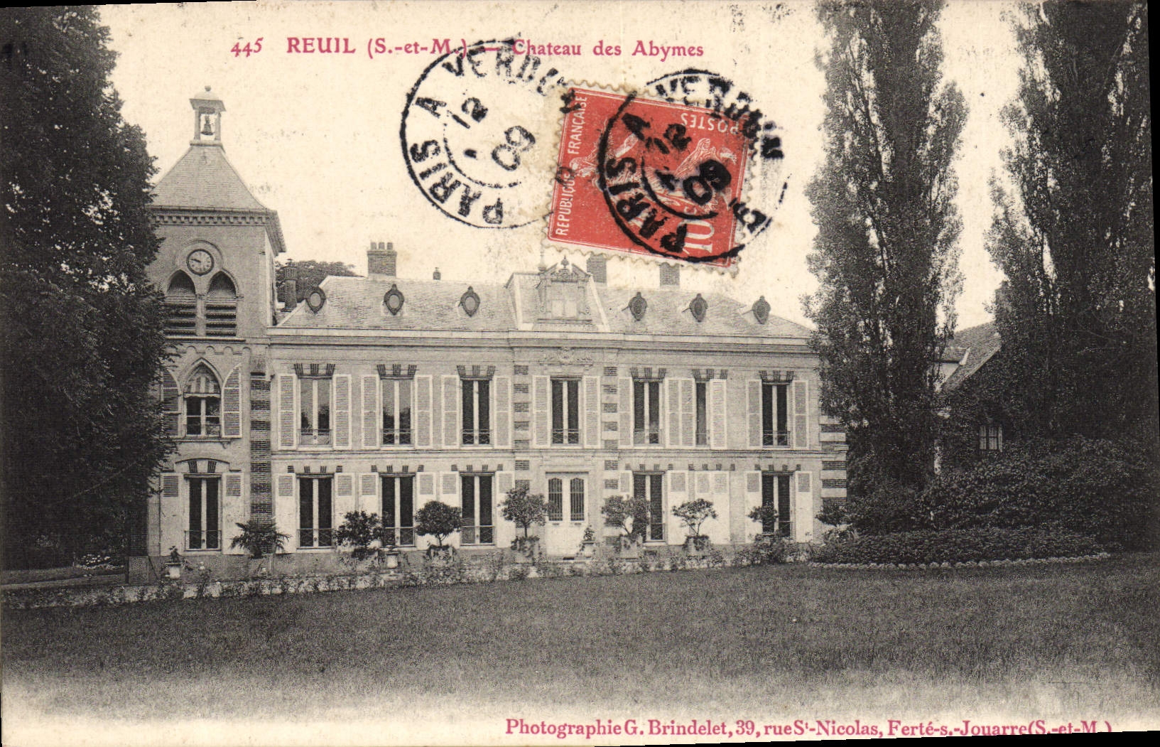 CPA Reuil Chateau Des Abymes